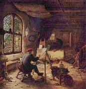 Adriaen van ostade The painter in his workshop Spain oil painting artist